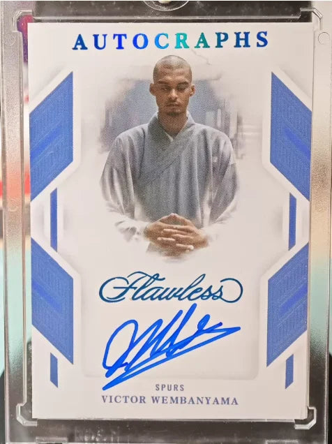 DIY Handmade Victor Wembanyama NBA Cards Kaboom NOIR Classic Design Replica Collectible Cards for Wemby Fans Collectible Gift