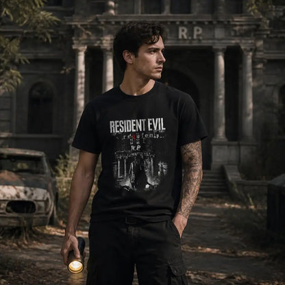 RE Requiem Residents Evils Men Retro T Shirt 100% Cotton Clothing Fun Short Sleeve Tee Gift T-Shirts