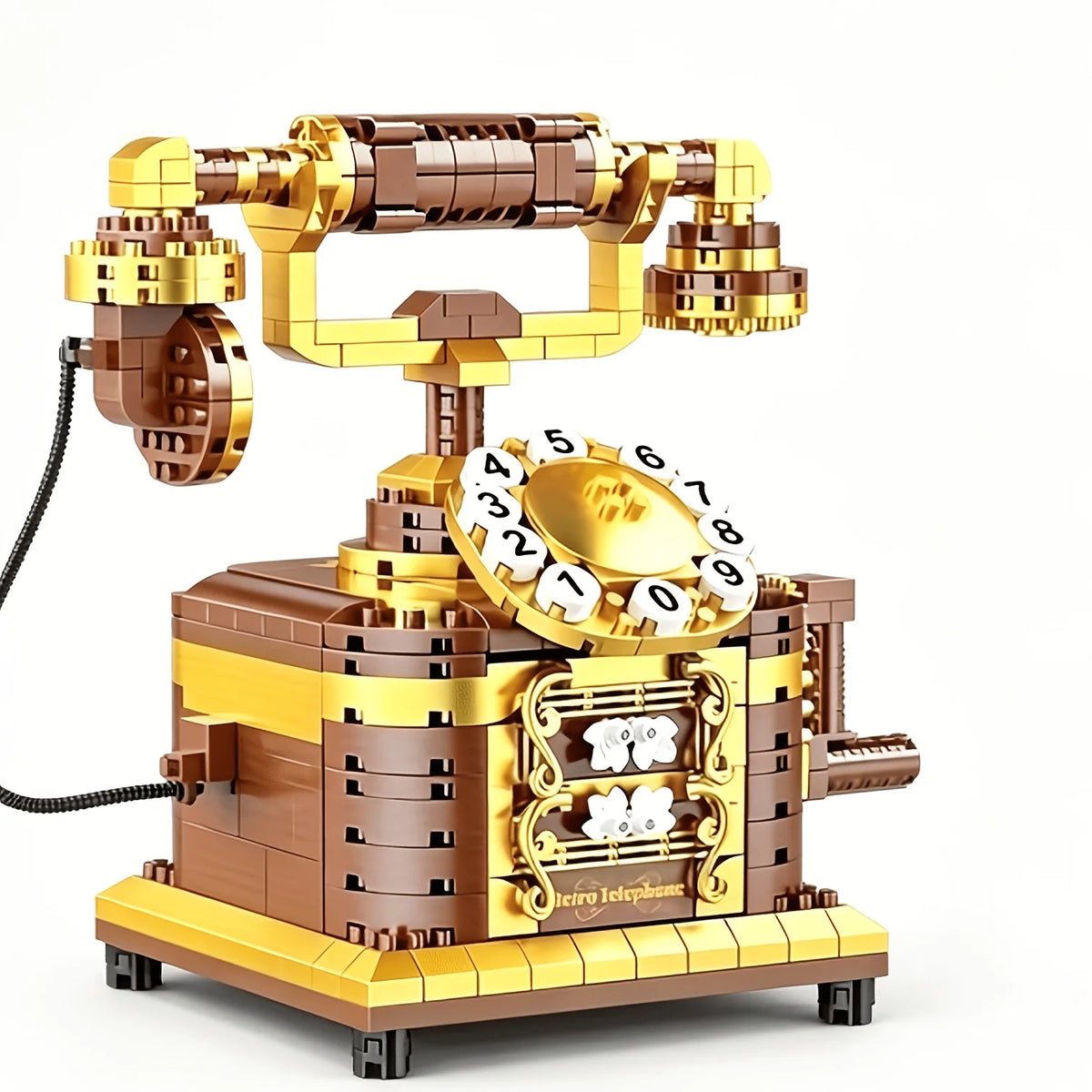 Telephone Building Block Model, Mixed Colors, High-Quality Durable ABS Material, DIY Creative Collection Building Block Set—Exce