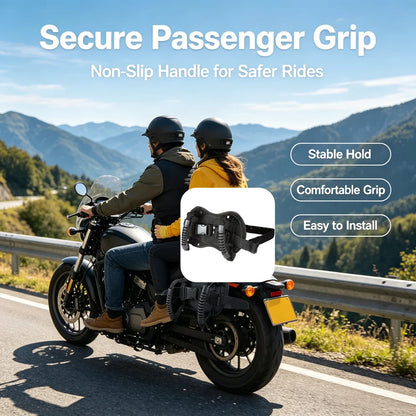 Adjustable Motorcycle Rear Seat Armrests Anti-Slip Handles Safety for Travel on Beach Snowmobiles Electric Scooter Accessories