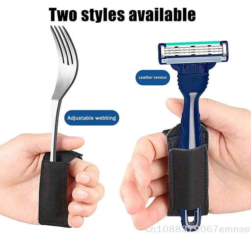 [Z]Aid Utensil Cuff Holder Strap Elastic Eating Assistance Cuff Spoons Forks Knife Fixing Band For Patients Elderly And Disabled