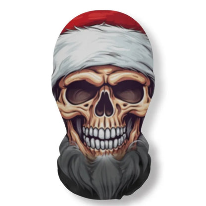 Christmas Series Skull Mask Party Cosplay Santa Claus Elastic Mesh Breathable Full Face Masks Funny Props Balaclava Headcovers
