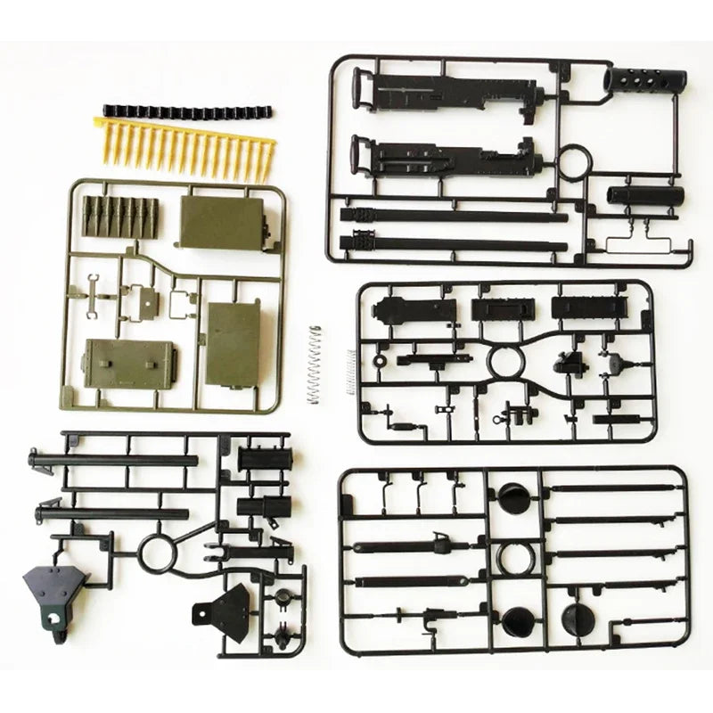 1/6 Heavy Machine Gun M2 Browning G08 Maxim MK19 Grenade Launcher Simulation Model US Army for Action Figure Assemble Toy
