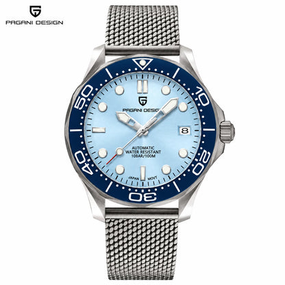 PAGANI DESIGN Navy Blue Ceramic Bezel Men's Watches Automatic Watch For Men Luminous Diving Mechanical Wrist Watch Men 2026 New