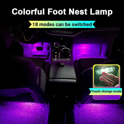 Car Footwell Lights Accessories For Porsche 911 955 957 987 997 Cayenne Boxster Cayman Macan Carrera 911 992 Panamera 971