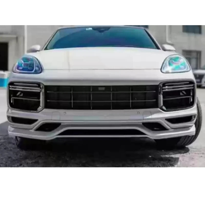 PP Material Front Bumper Assembly for Porsche Cayenne 18-23 Upgraded to Turbo Style Car Bumper Body Kit
