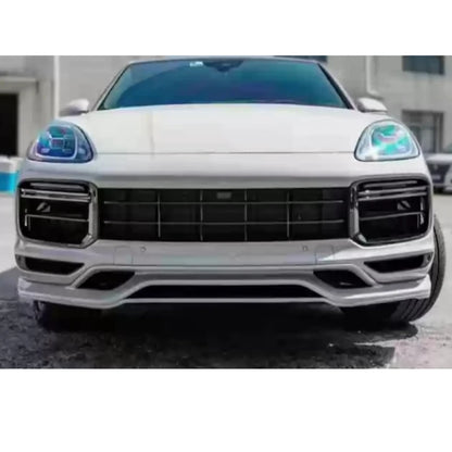 PP Material Front Bumper Assembly for Porsche Cayenne 18-23 Upgraded to Turbo Style Car Bumper Body Kit