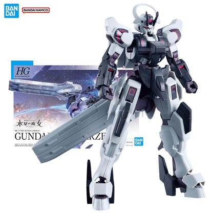 Bandai Original Genuine Figure Gundam Model Kit HG TWFM 1/144 Gundam Schwarzette Collection Model Action Figure Boys Toys Gifts