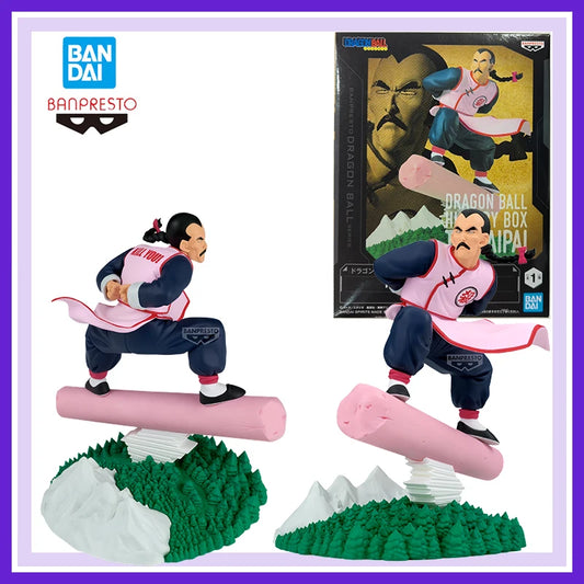 Original Bandai Banpresto Dragon Ball History Box Tao Pai Pai Anime Action Figures Model Desk Ornament Decoration Boy Toys