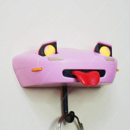 Auto Keychain Flashlight MX-5 RX-7 Car Key Holder Gift Wall Mounted Headlight Decor Creative Auto Decoration Key Rack