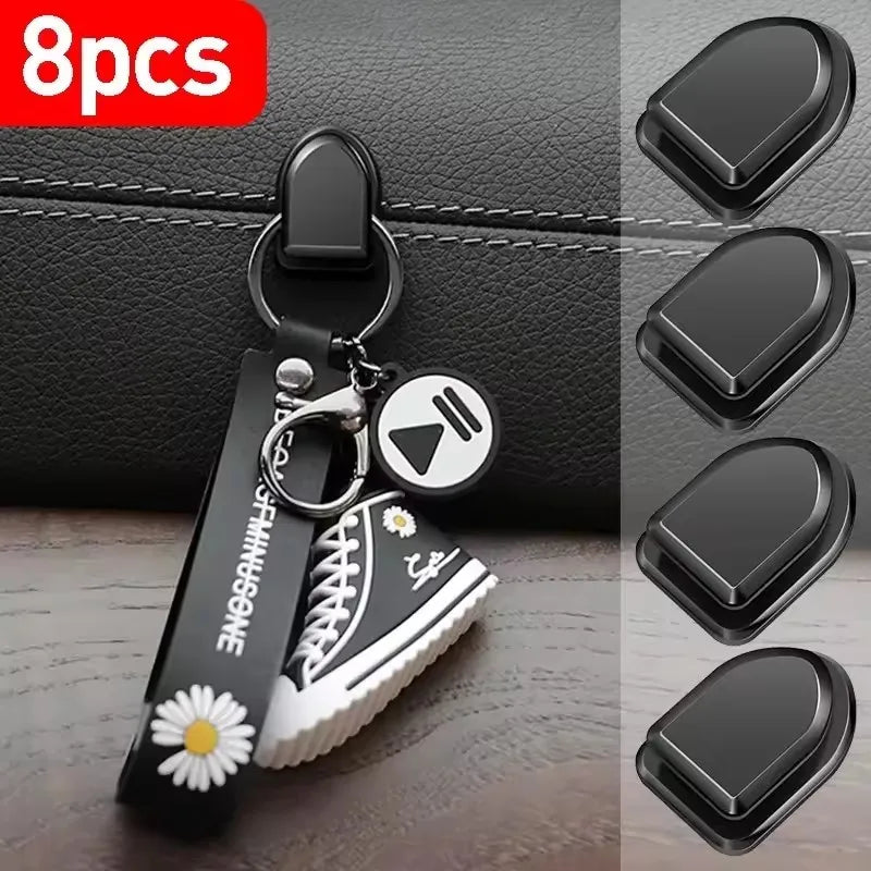Mini Car Hooks Interior Storage Holder for USB Cable Headphone Key Self-Adhesive Dashboard Wall Hanging Hook Auto Accessories