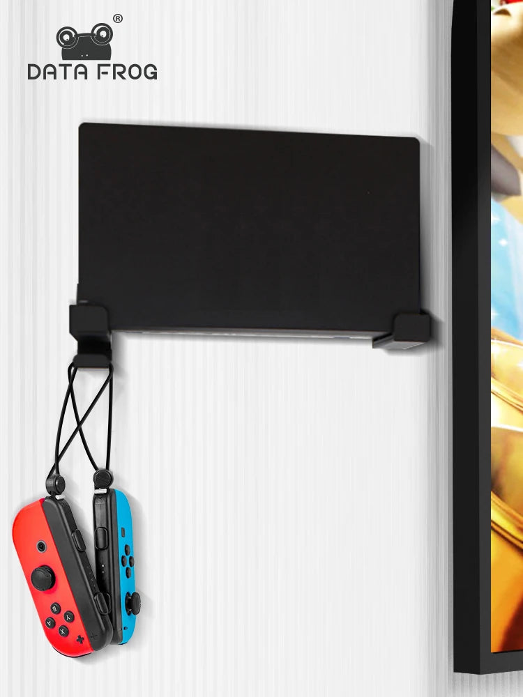 DATA FROG Wall Mount Holder for Switch/Oled/Joycon - Universal Stand Hanger for Switch TV Dock | Gaming Accessories