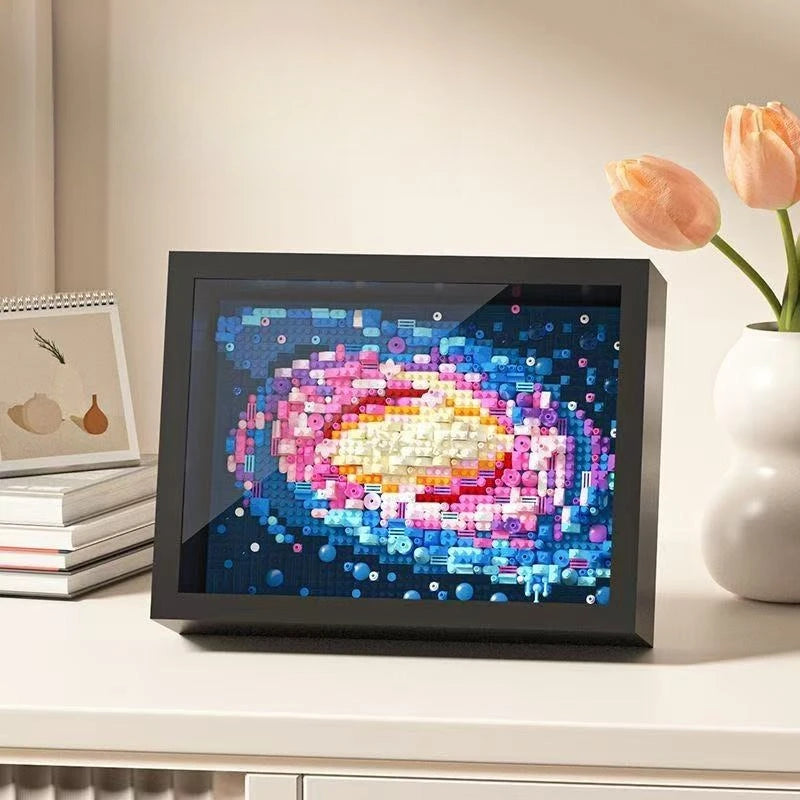 WIth Box World-famous Art Painting sunflower Van Gogh The Starry Night Galaxy Kanagawa 3D Diamond Building Block Toy Kids Gift