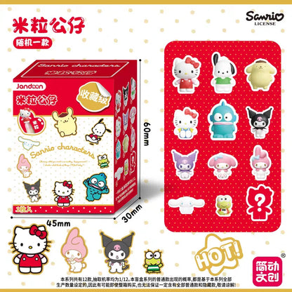 JANDOOM  Toy Story Stitch Mickey Mouse Winnie Zootopia Doraemon Action Figure Rice Grains Doll Model Blind Box Toys Modei Gifts