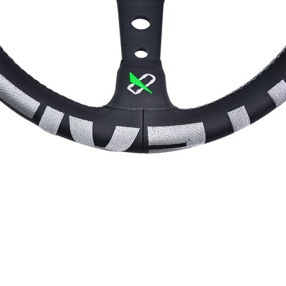 Vertex Sports Steering Wheel Leather Aluminum Alloy Embroidery Racing Modified Auto Parts Universal Car Steering Wheel
