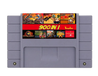 SUMMER FLASH SNES 900 in 1 Pro Game Cartrige for SNES NTSC Edition 16 Bit Video Game Console Cartridge