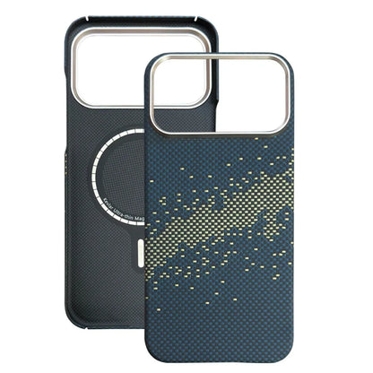 For iPhone 18 17 Pro Max Burgundy Kevlar Aramid Fiber Case With Magsafe Carbon Fiber Cover Ultra-Thin Magnetic Case For 18 Pro