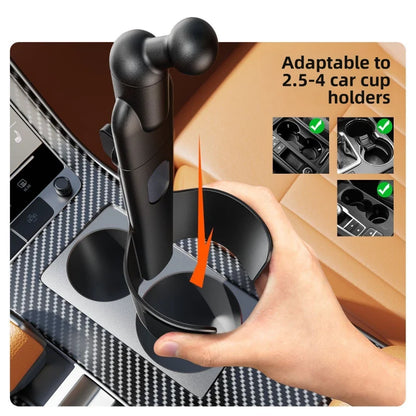 Multifunctional Universal ABS Retractable Cup Holder Bracket Car Rod Flat Bracket for Vehicle Interior Organization