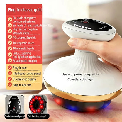 Electric Scraping Massage, Cupping Body Massager, Vacuum Cleaner, Cupping, Back, Neck, Arms, Massager Scraping Instrument