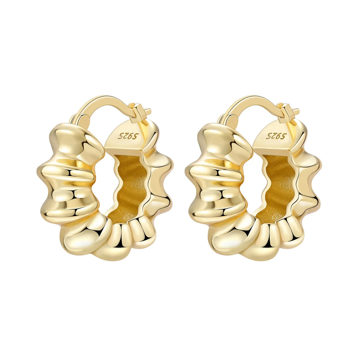 Original 925 Sterling Silver Planet Starlight Earrings Fashion 18K Gold Hoop Earring for Women Piercing Jewelry Aretes Gifts