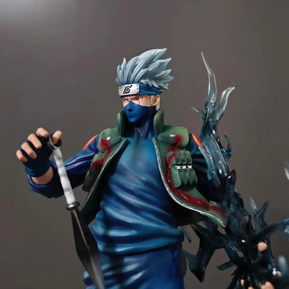 Naruto Hatake Kakashi Figure Lightning Slash Special Edition Anime Peripheral Model Gift for Boys