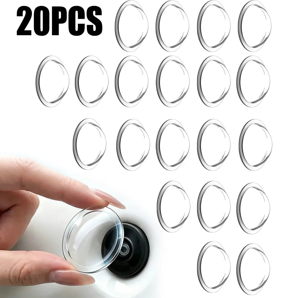2-20pc Car Camera Lens Protector Cover Universal  Clear Anti-Scratch Lens Guard  Rear View Backup Camera Covers 360° Camera Prot