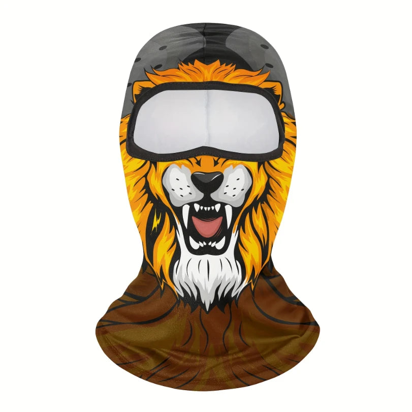 1pc  Face Mask Clown Ghost Skull Mask, Breathable Windproof, UV Sun Dust Protective Full Face Cover For Summer Sprin