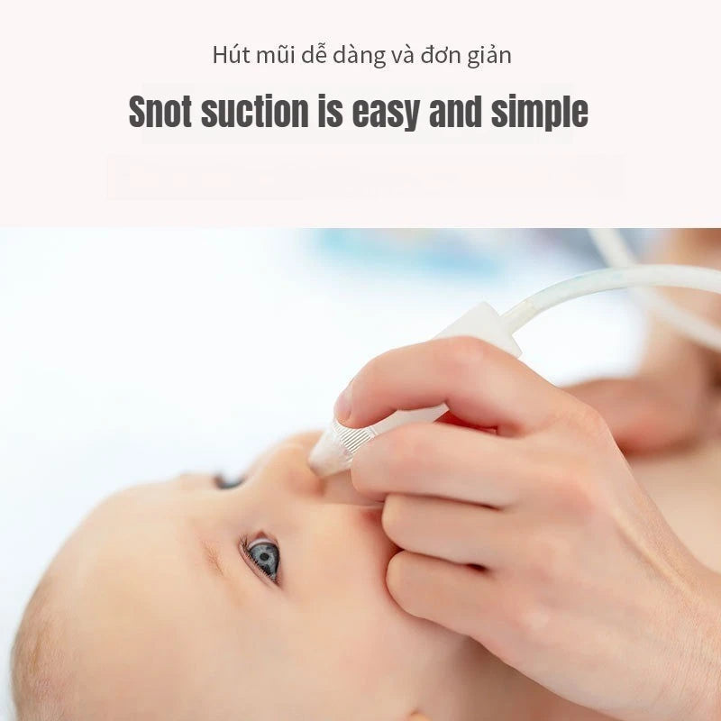 Baby Nasal Aspirator Powerful Hand Pump Nose Sucker Quiet Manual Nose Suctioners for Babies Baby Nasal Sucker Aspirator Snot