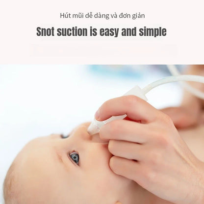 Baby Nasal Aspirator Powerful Hand Pump Nose Sucker Quiet Manual Nose Suctioners for Babies Baby Nasal Sucker Aspirator Snot
