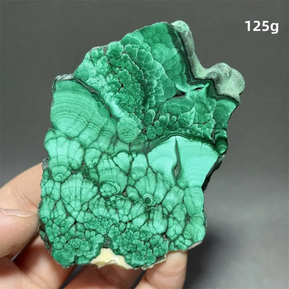 5A+ Natural Malachite Mineral Raw Stone Slice Home Office Feng Shui Decoration Therapy Spiritual Meditation Gem