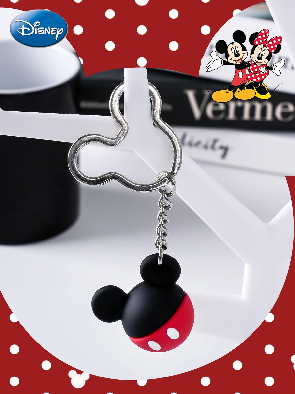 Mickey Officially Licensed 3D Figurine Bag Clip Charms Keychain Collectible Gift 1Pc Disney