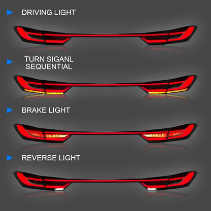Car For Toyota Camry 8th Gen Taillight 2018-2022 Upgrade Modified to New DRL Dynamic Turn Signal LED Taillight Auto Accessories