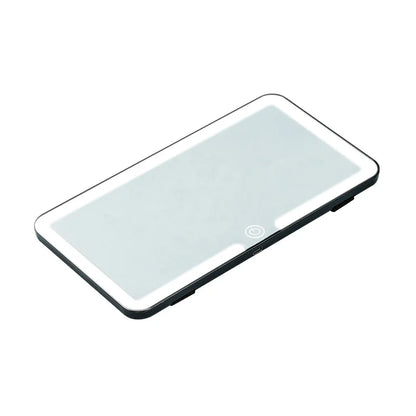 Car Interior Mirrors Sun Visor Plate LED HD Makeup Mirror for Girls Women Rechargeable Fill Light Universal Thin Vanity Mirror