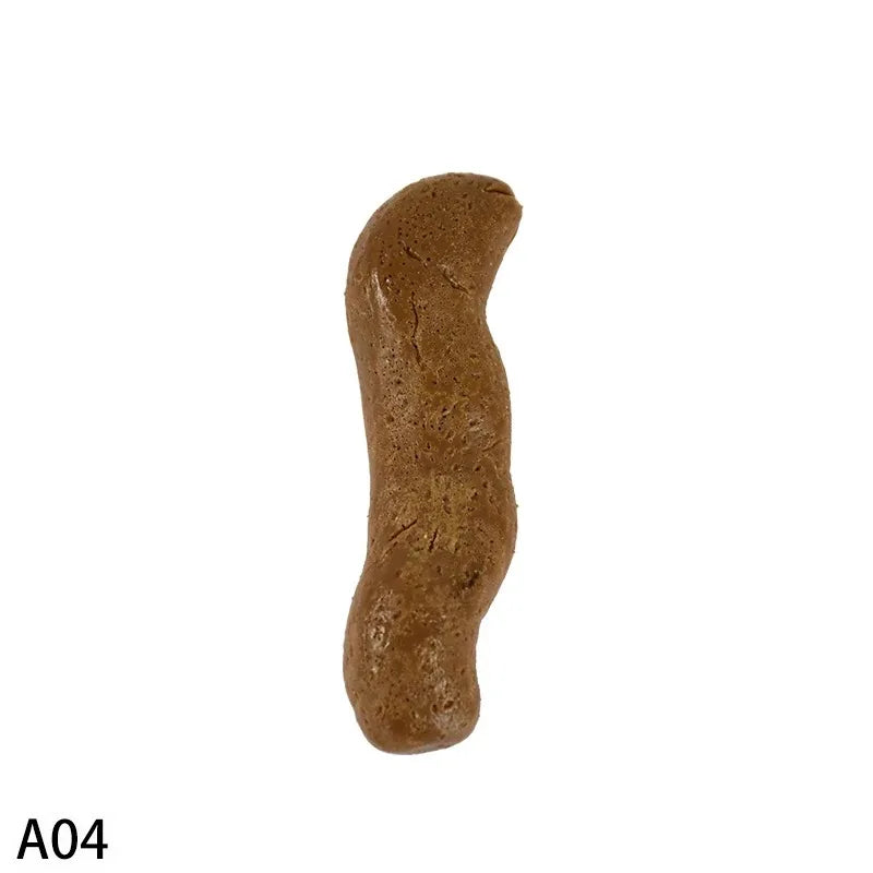 Creative prank BB toy simulation Baba soft rubber decompression poop pinching music prank April Fool's Day decompression