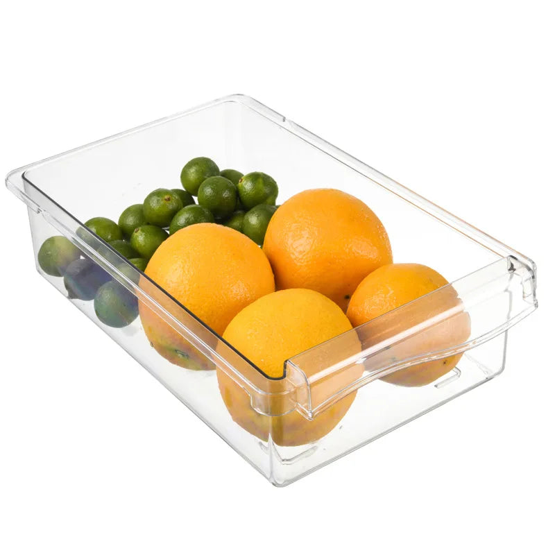 Refrigerator egg storage box, drawer style food and fruit storage box egg rack, egg holder, household plastic fresh-keeping box