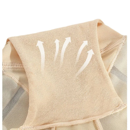 3Pcs/Set Shapewear Women Mid-Rise Shaping Briefs with Mesh Striped Back Plus Size Slimming Underwear Comfort Wear Panties M-3XL