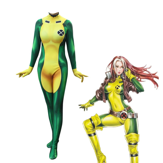 Nouveau film d'impression 3D X Rogue Cosplay Costume adulte enfants hommes Zentai body Costume combinaison Halloween fête Costum