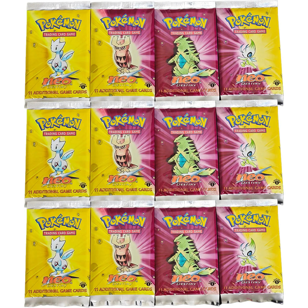 Pokemon Neo Destiny 1st Edition Booster Box PTCG Cards Proxy Cards Board Game Collection Anime Booster Pack PKM Cards Toy Gifts