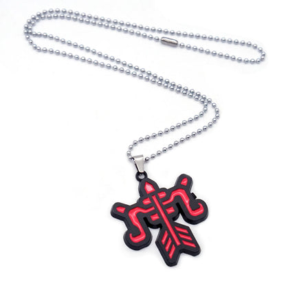 5cm/1.96in Monster Hunter Peripheral Keychain World Hunter Guild Logo Greatsword Bow Taijutsu Sword Exterminating Dragon Pendant