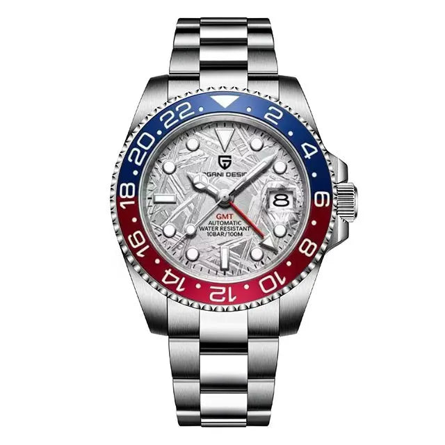 PAGANI DESIGN New GMT Men Watch Top Brand 40mm Mechanical Watch Sapphire Glass 100M Waterproof Automatic Wristwatch Reloj Hombre