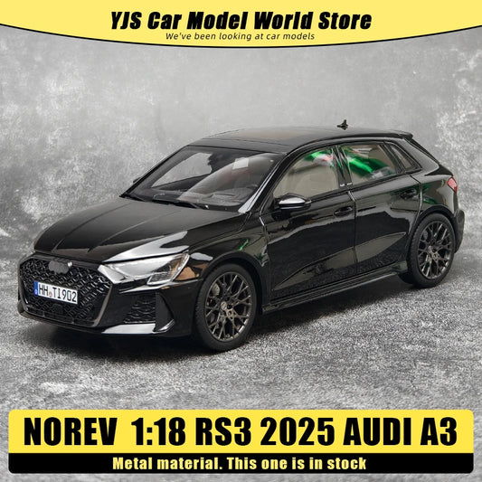 NOREV diecast model 1:18  RS3 2025 AUDI A3 metal car model ornament Collection