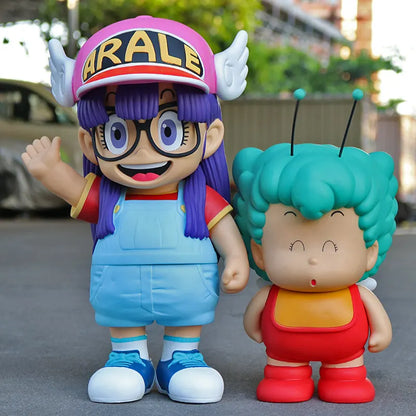 20cm Arale Dr Slump Special Edition Cartoon Stupid Superman Little Child Kawaii Statue Anime Figure Doll Decoration Kid Toy Gift