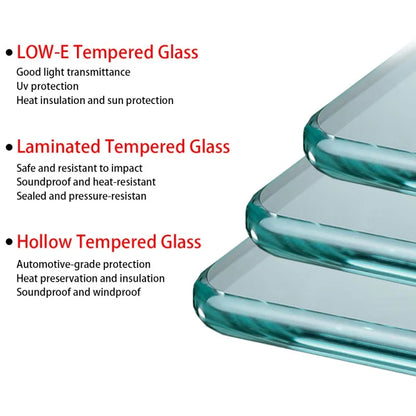 Any Size Custom Multi Function Glass Sunroom Aluminum Structure Outdoor Patio Enclosure LED Light Available Four Season Room Ext