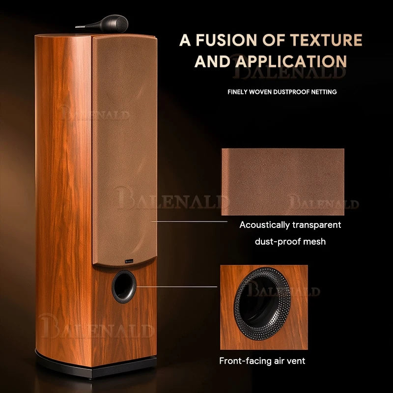 Balenald home theater system Nautilus Audio 801 dual 8-inch bass fever HiFi three-way floor-standing passive speakers
