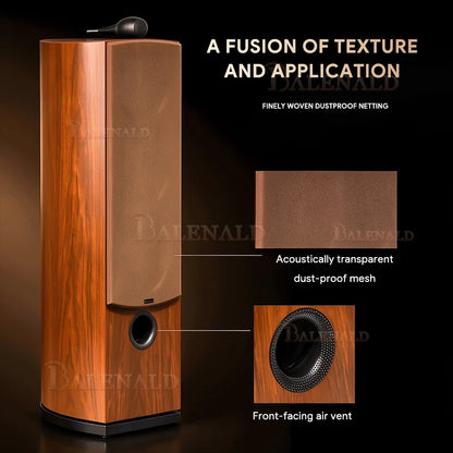 Balenald home theater system Nautilus Audio 801 dual 8-inch bass fever HiFi three-way floor-standing passive speakers