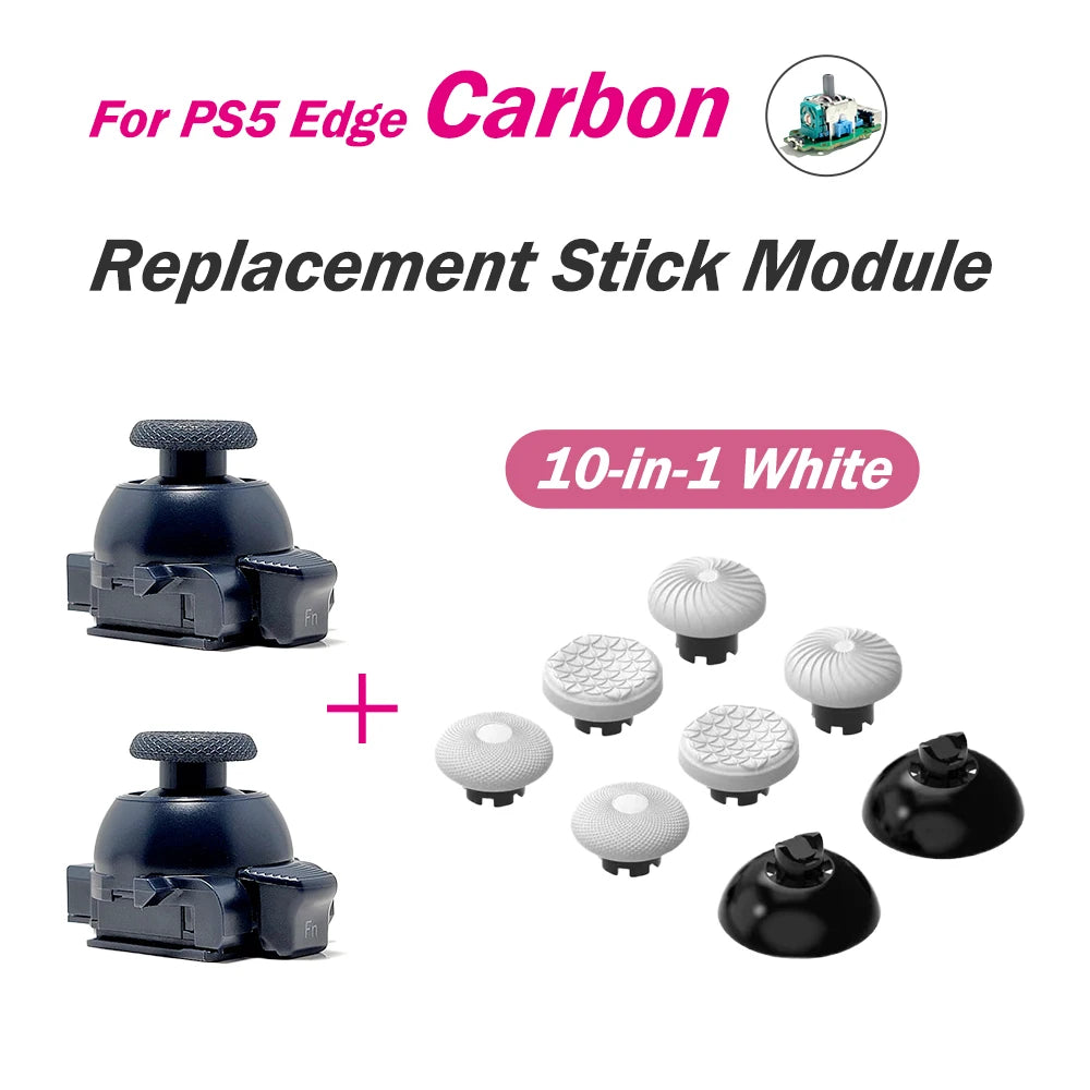 Replacement Stick Module for PS5 Edge Controller TMR Joystick Adjustable Tension Module 3D Analog ThumbStick Anti-Drift Durable