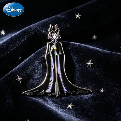 1PC Maleficent Collectible Enamel Pin Disney Officially Licensed Sleeping Beauty Villains Sorceress Maleficent Cartoon Brooches