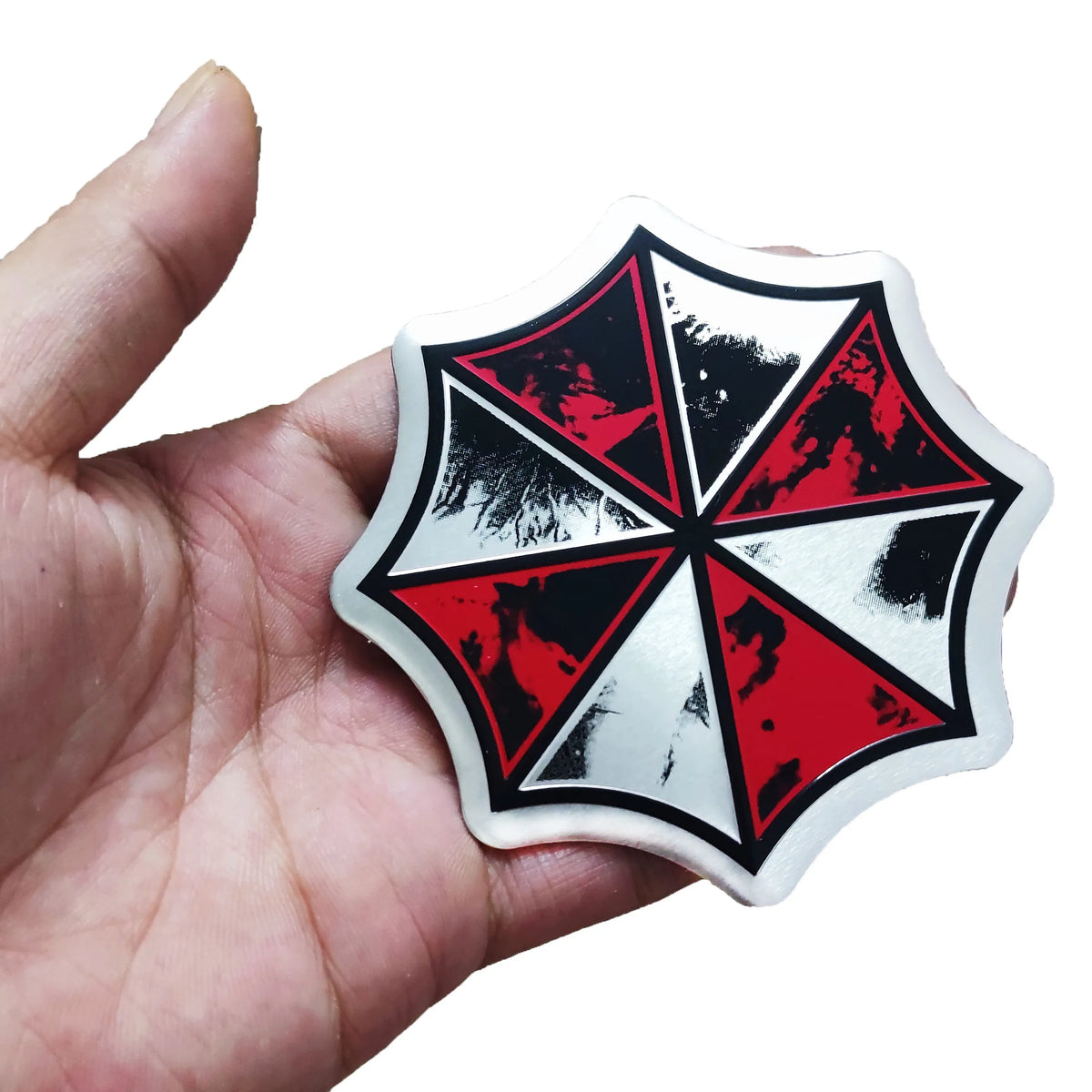 3D Aluminum Car Umbrella Corporation Badge Motorcycle Car Fuel Tank Cover Body Scratch Sticker Waterproof Decorative Decal