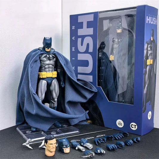 In Stock Ct Toys Batman Hush Blue Version Mafex 105 Black Version Dc Bat Man Anime Action Figure Figurine Model Statue Toys Gift