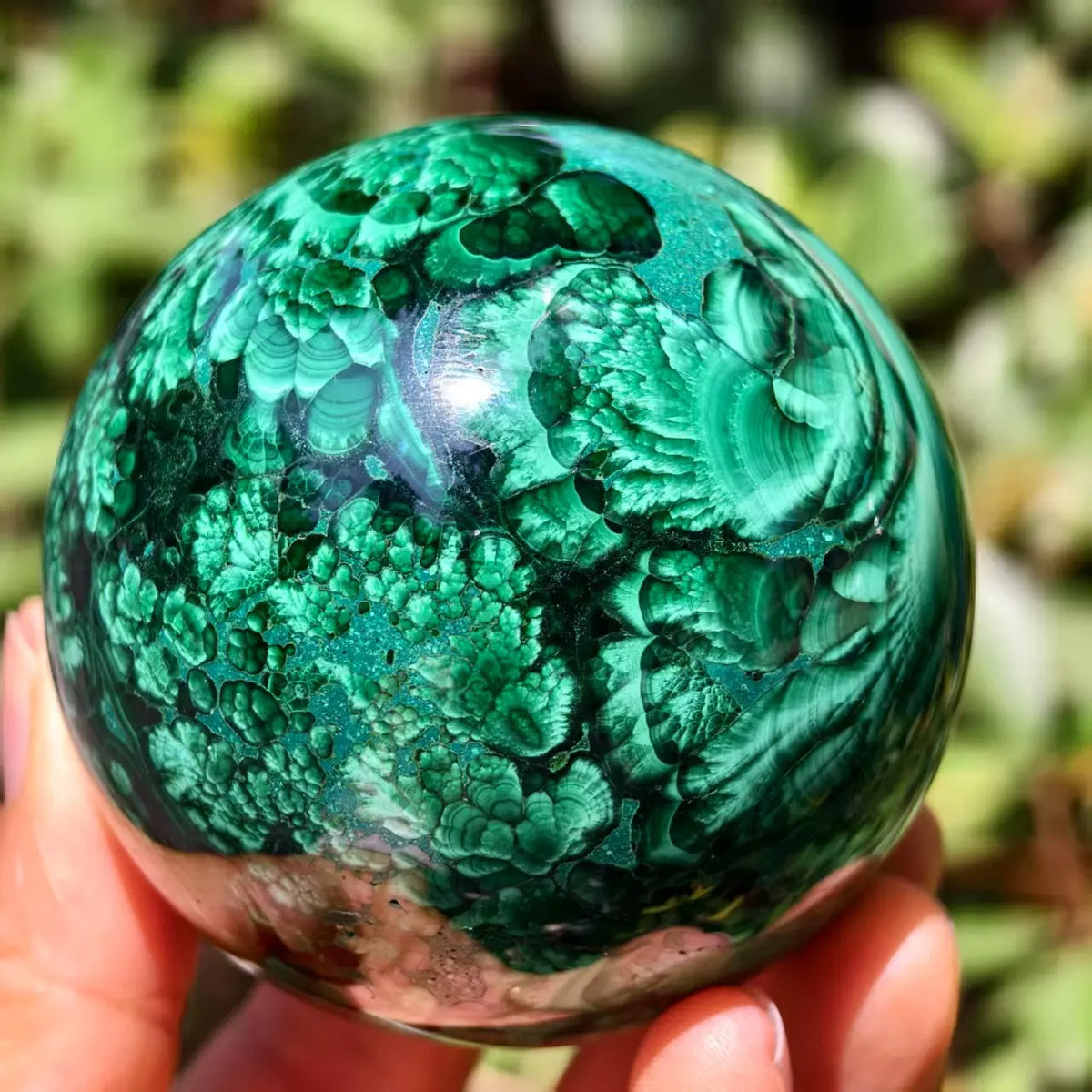 Natural Malachite Balls, Quartz Crystal Green Malachite Polished Balls, Minerals, Reiki, Healing, Wealth Green Energy Balls